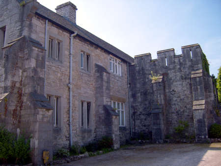 Welsh Castle Courtyardのeditorial素材