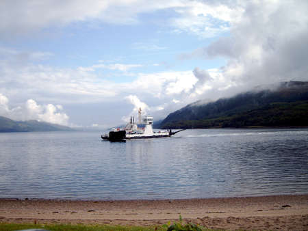 Highland Ferry Crossingの写真素材