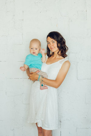 Mother and sonの写真素材