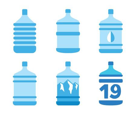 Bottles mountain water to 19 litersのイラスト素材