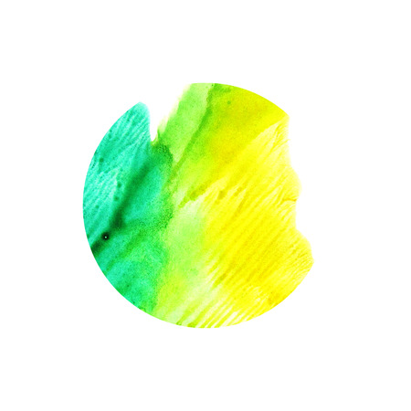 Abstract watercolor circle on white background. Space concept. Element for design.の写真素材