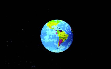 Blue planet earth from space. Ecology and the environment. Save the planet. Ecological catastrophy....
