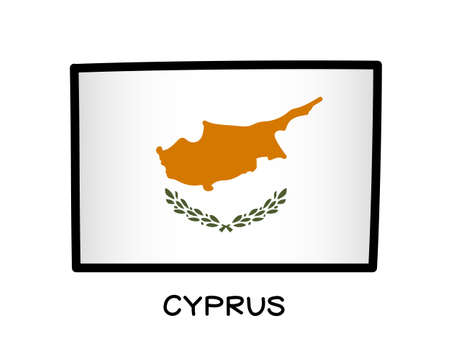Flag of Cyprus.のイラスト素材