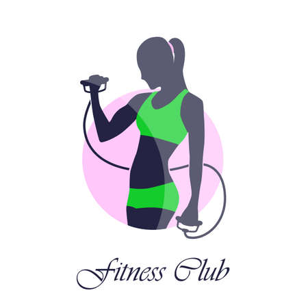 icon fitness club sport style on a white backgroundのイラスト素材