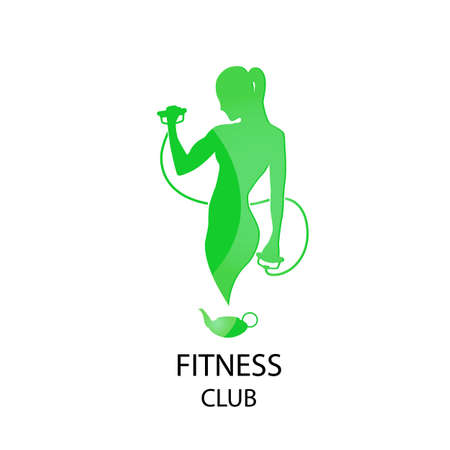 icon fitness club sport style on a white backgroundのイラスト素材
