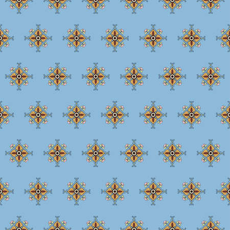 pattern of stars on a blue background