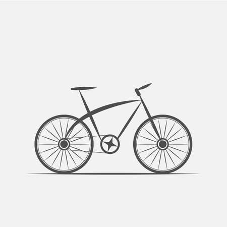 a bike in grayscale style - vector illustrationのイラスト素材