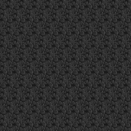 vector Illustration of seamless abstract black patternのイラスト素材