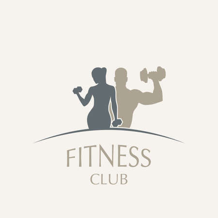 Weightlifting and fitnessのイラスト素材