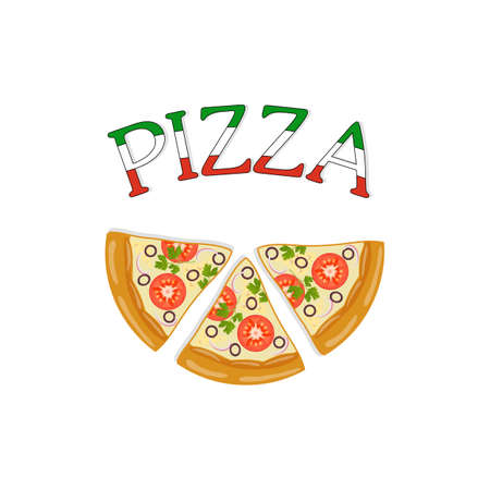 Pizza design templateのイラスト素材