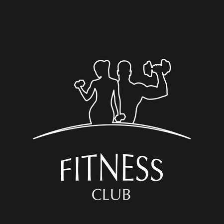icon fitness club sport style vector illustrationのイラスト素材