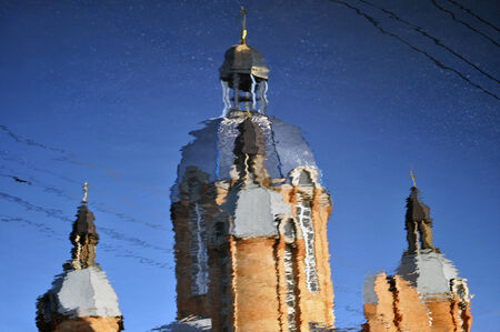 colorful map of the building, displaying churchの写真素材
