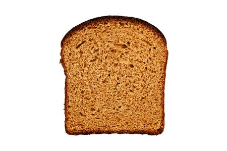 Fresh sliced black bread isolated, fresh pastries