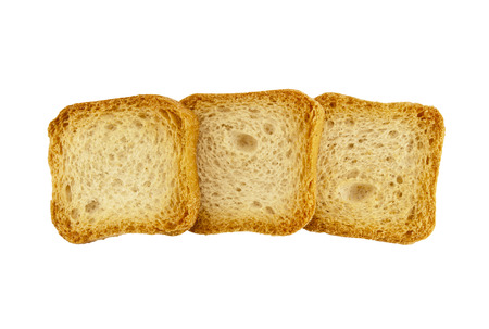 isolated white bread, fresh pastries, a few slices of bread on a white background