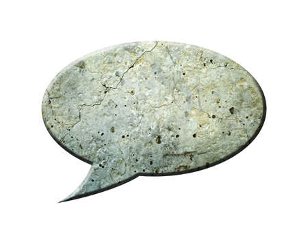 Concrete Speech Bubbleの写真素材