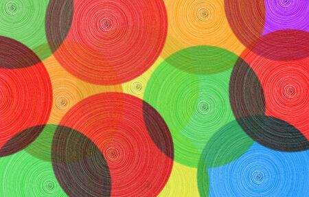 Abstract background of colored circlesの写真素材