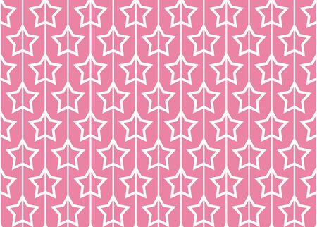 Illustration seamless pattern with stars symbol. Seamless pattern with stars on pink background.の写真素材