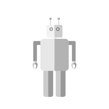 Simple flat robot Icon - vector illustration. Robot Icon Graphicのイラスト素材