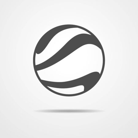 Beach ball icon - vector illustration. Simple flat ball sign isolated.のイラスト素材