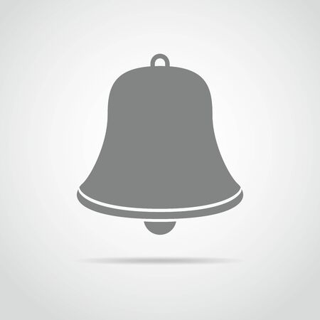 Handbell icon isolated on light background. Simple gray handbell sign. Vector illustration.のイラスト素材