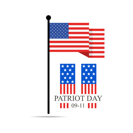 Patriot Day, September 11 - We will never forget vector illustration.のイラスト素材