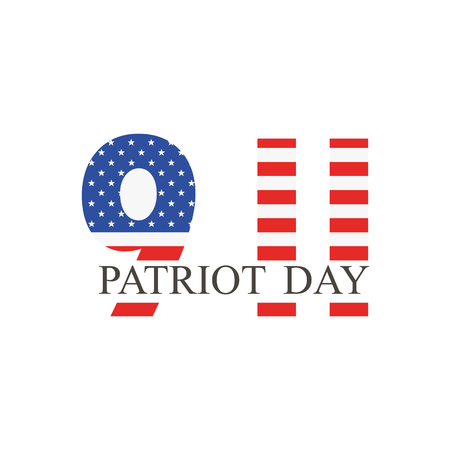 Patriot Day, september 11. We will never forget. Vector illustration.