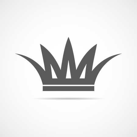 Gray crown iconのイラスト素材