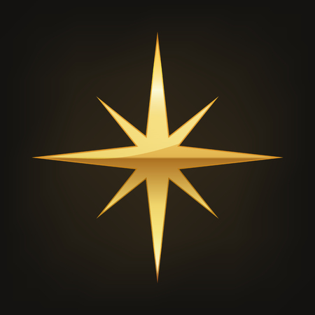 Golden star iconのイラスト素材