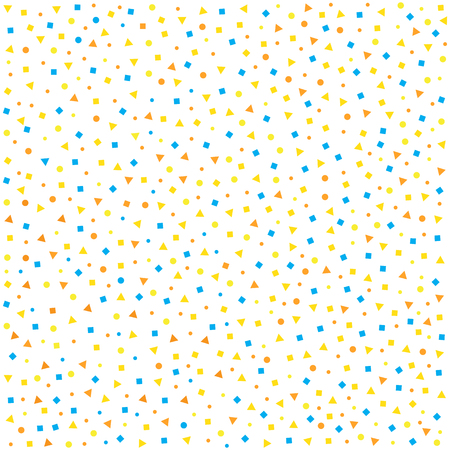 Geometric cute background in flat design. Vector illustration. Abstract geometric art patternのイラスト素材