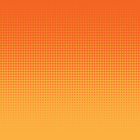 Orange background with halftone effect. Vector illustration. Abstract bright backgroundのイラスト素材