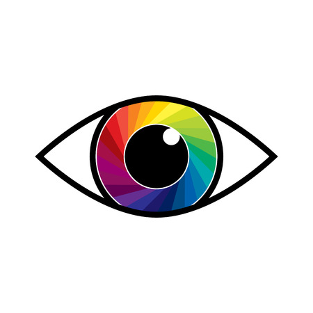 Eye icon. Vector illustration. Symbol of Eye in flat designのイラスト素材