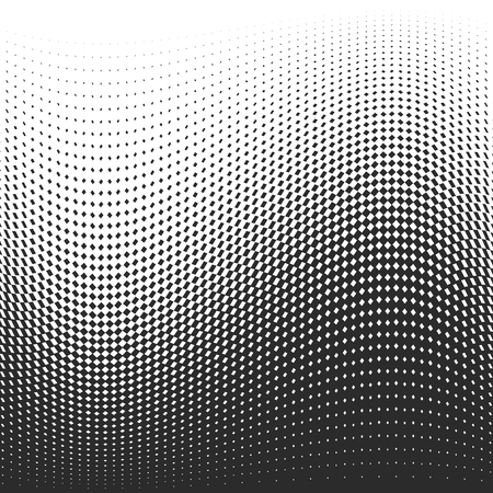 Black dots on white background. Vector illustration. Abstract background with halftone dots effect.のイラスト素材