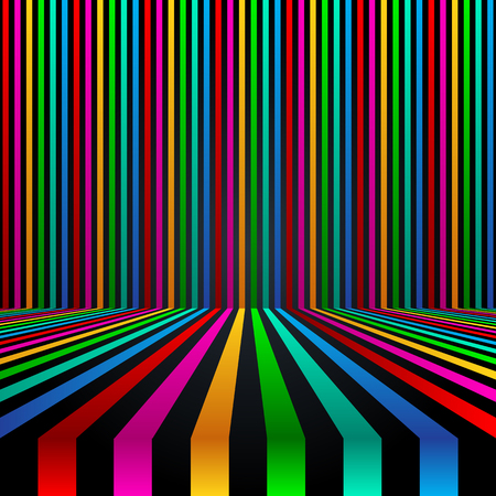 Abstract linear background. Vector illustration. Colorful backgroundのイラスト素材