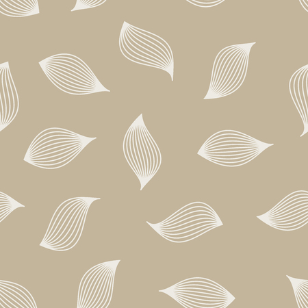Seamless pattern with abstract leaves. Vector illustration. Organic geometric backgroundのイラスト素材