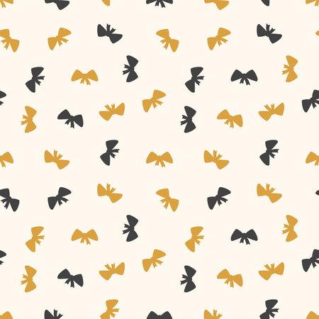 Seamless background with bows. Vector illustration. Abstract patternのイラスト素材