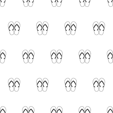 Seamless pattern with flip flops. Vector illustration. Abstract summer flip flops background.のイラスト素材
