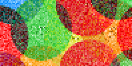 Pixel art background. Vector illustration. Abstract square pixel pattern. Mosaic backgroundのイラスト素材