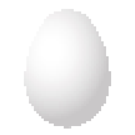 Pixel art design of a Egg. Vector illustration. Abstract Egg icon in pixel style isolatedのイラスト素材