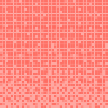 Abstract geometric pink banner. Vector illustration. Living Coral - trendy color 2019 year.のイラスト素材