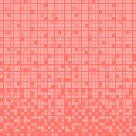 Abstract geometric pink banner. Vector illustration. Living Coral - trendy color 2019 year.のイラスト素材