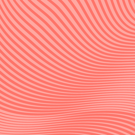 Abstract linear geometric background. Vector illustration. Living Coral - trendy color 2019 year.のイラスト素材