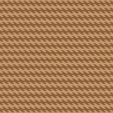 Seamless pattern with Waves. Vector illustration. Abstract brown Waves background.のイラスト素材