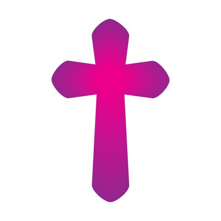 Christian Cross icon. Church cross isolated. Abstract religion vector symbolのイラスト素材