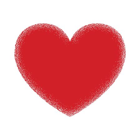 Vector Heart icon. Abstract grunge Heart symbol. Symbol of Love isolatedのイラスト素材