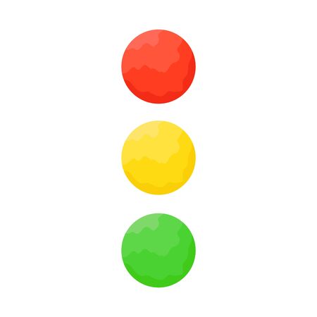 Traffic light icon - vector. Traffic light icon isolated. Traffic light icon in flat style. Vector traffic lightのイラスト素材