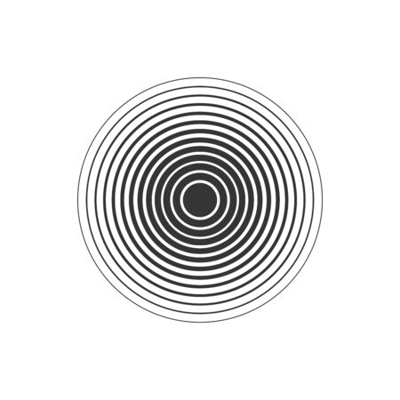 Pain circle icon. Black symbol of physical pain. Vector icon isolated. Pain circleのイラスト素材