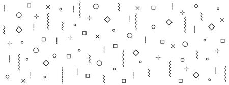 Abstract cute geometric background. Geometric seamless pattern. Vector illustration.