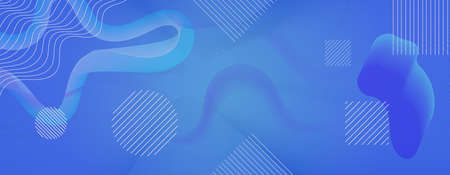 Abstract blue background. Bright linear background. Vector illustration. Color geometric backgroundのイラスト素材