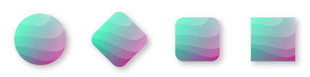 Colorful banners. Set of creative square banners. Vector illustration. Abstract color backgrounds