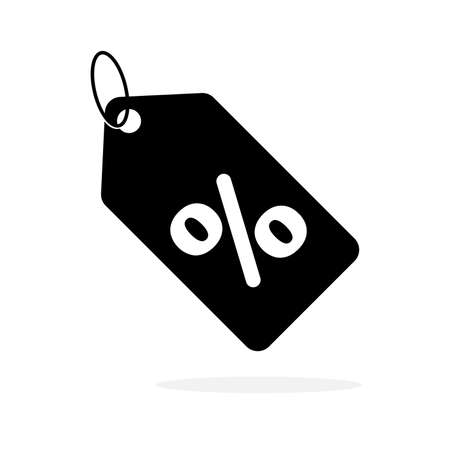 Discount offer tag icon. Percentage icon. Shopping tags icon. Conceptual business icon. Vector illustrationのイラスト素材